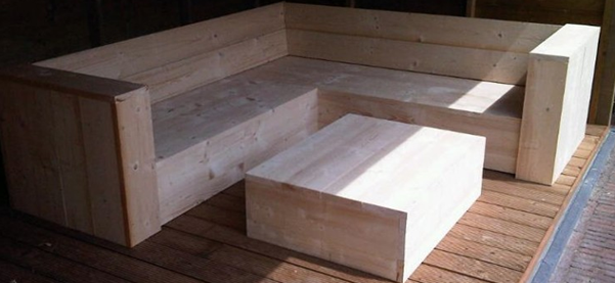 steigerhouten hocker