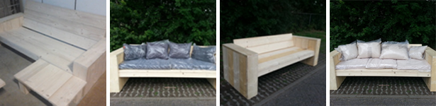 steigerhouten loungebank